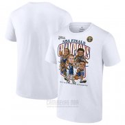 Camiseta Manga Corta Denver Nuggets 2023 NBA Finals Champions Windmill Team Caricature Blanco